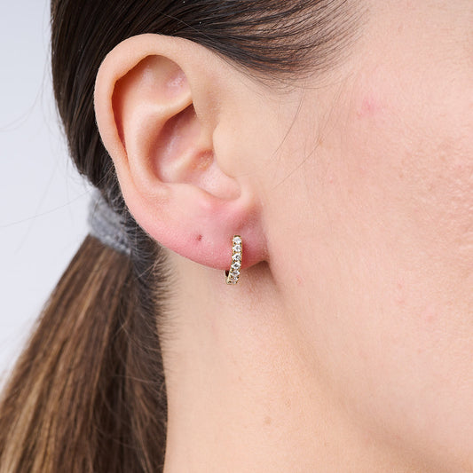 Classic Yellow Gold Huggie Earrings