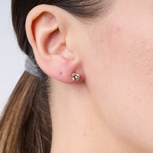 Morganite Stud Earrings