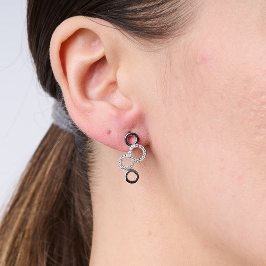 Diamond Bubble Drop Earrings