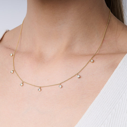Diamond Fringe Necklace