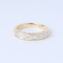 Load image into Gallery viewer, Modern Emerald Cut Band
