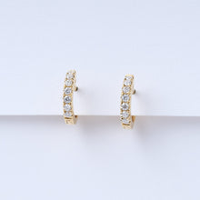 Load image into Gallery viewer, Classic Yellow Gold Huggie Earrings