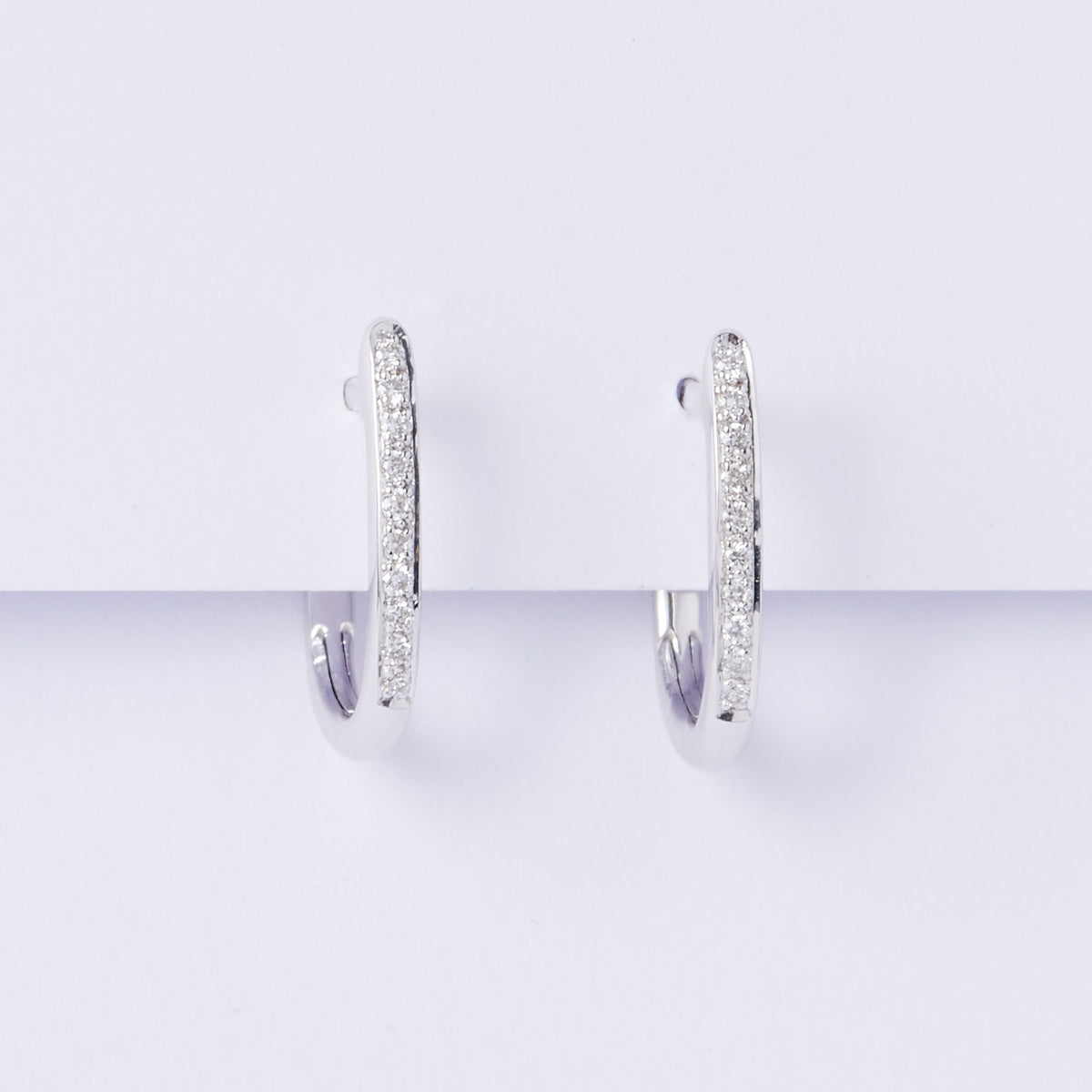 Fine Diamond Huggie Earrings