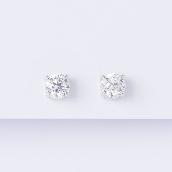 Classic Diamond Stud Earrings