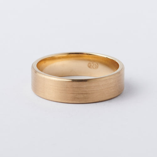 Yellow Gold Rolled Edge Band