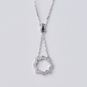 Liberty White Gold Diamond Chandelier Necklace