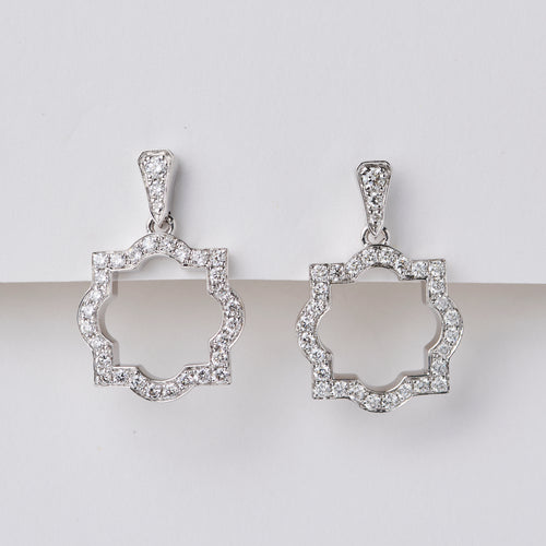 Liberty White Gold Diamond Drop Earrings