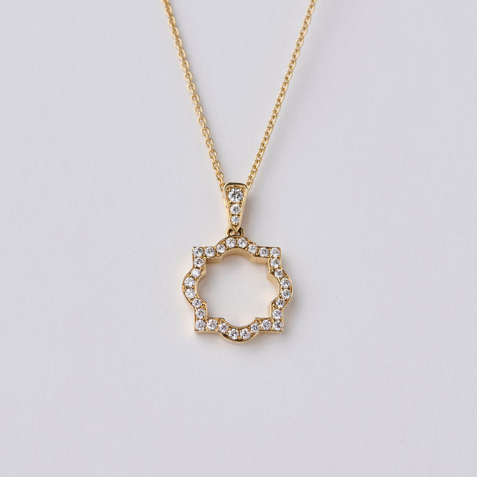 Liberty Yellow Gold Diamond Pendant