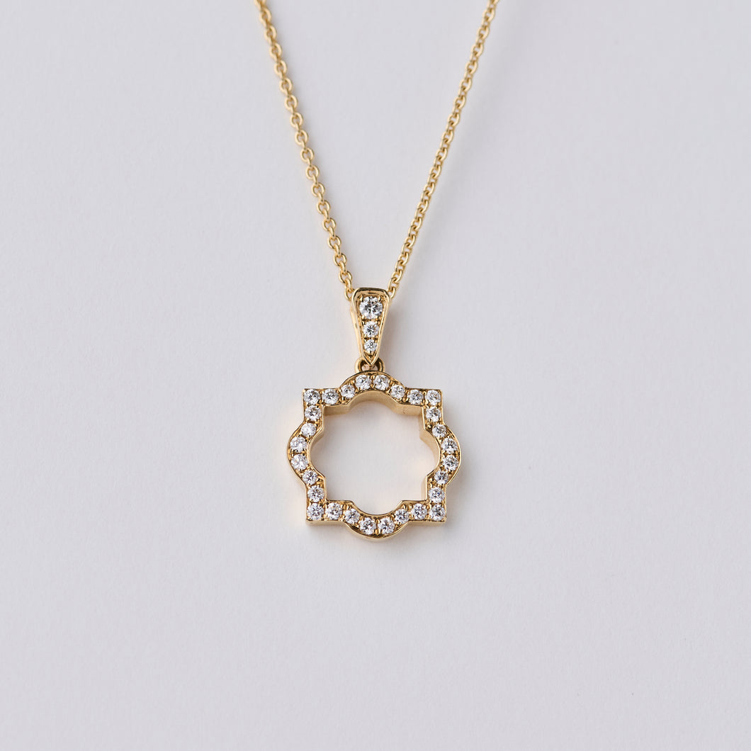 Liberty Yellow Gold Diamond Pendant