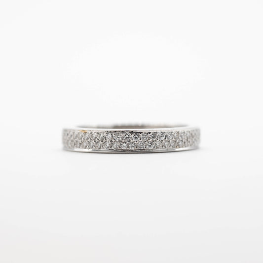 Wide Diamond Pavé Band