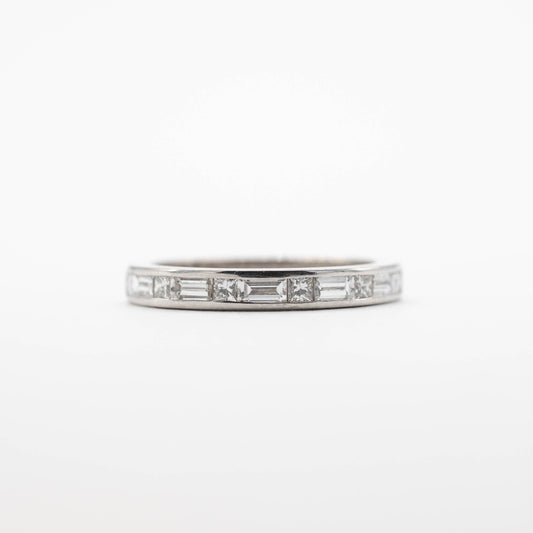 Fine Alternating Baguette Cut Band
