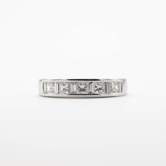 Large Alternating Princess Cut Band