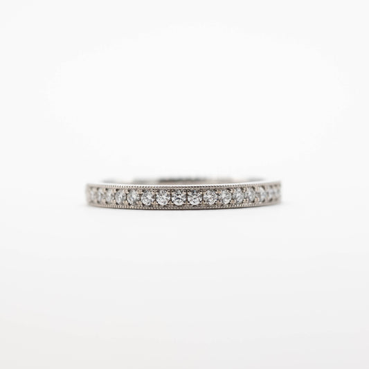 Engraved Diamond Band
