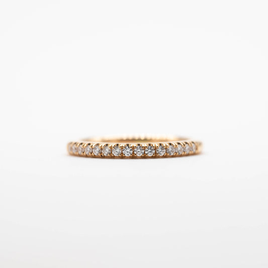 Fine Rose Gold Micro Set Band
