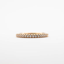 Load image into Gallery viewer, Fine Rose Gold Micro Set Band