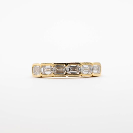 Modern Emerald Cut Band