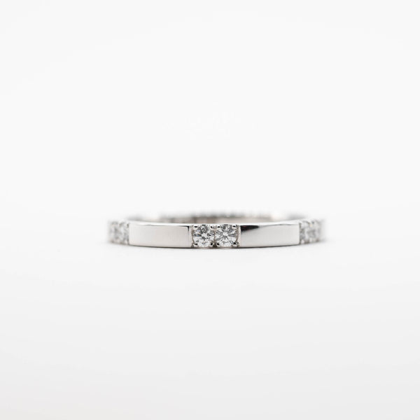 White Gold Diamond Station Band