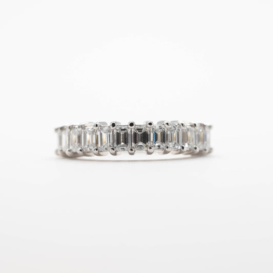 Emerald Cut Claw Set Ring