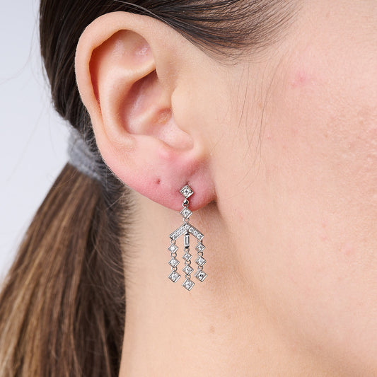 Diamond Waterfall Earrings