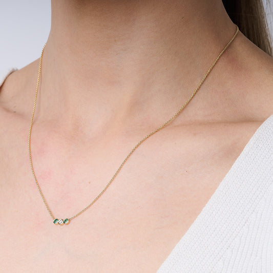Round Multi-Gem Pendant