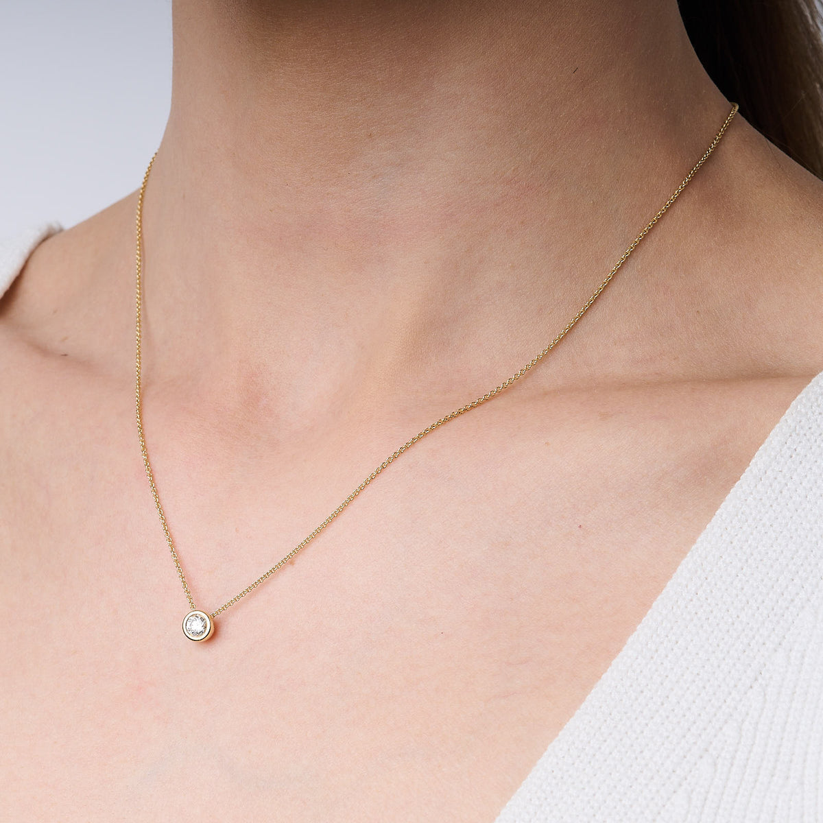 Floating Diamond Pendant