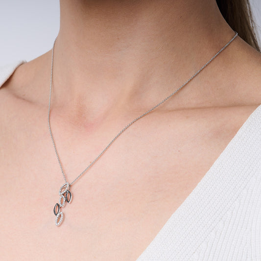 Diamond Leaf Pendant