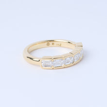 Load image into Gallery viewer, Modern Emerald Cut Band