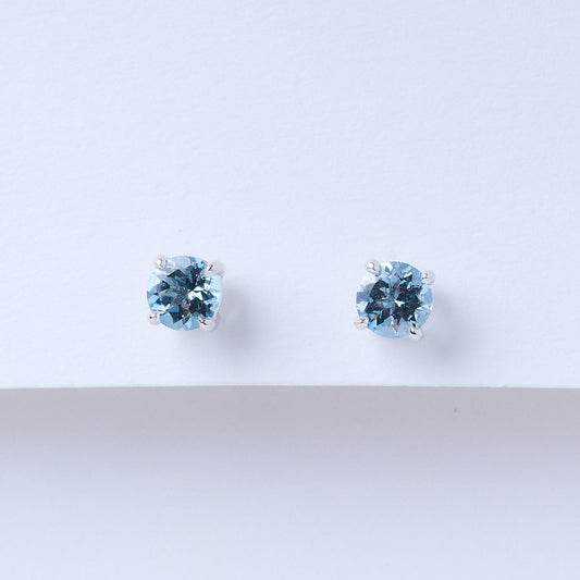 Aquamarine Stud Earrings