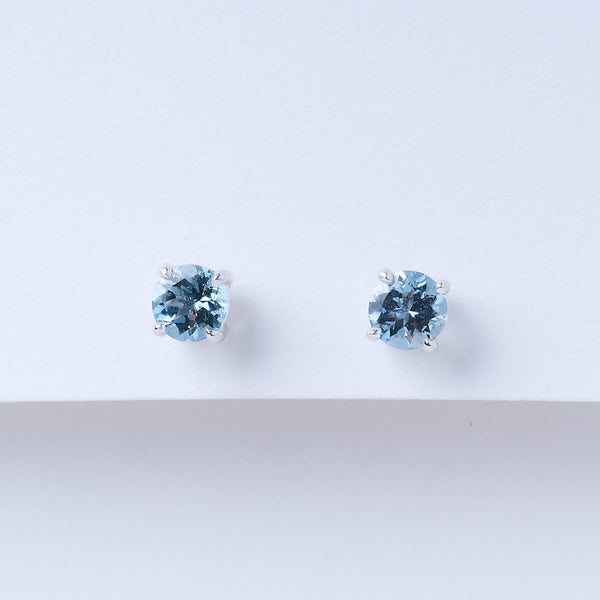 Aquamarine Stud Earrings