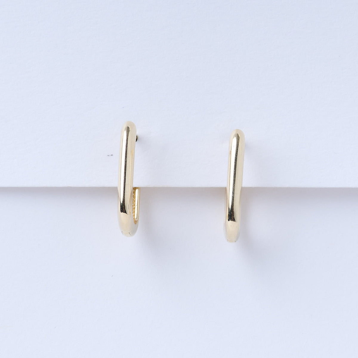 Paperclip Hoop Earrings