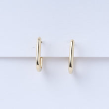 Load image into Gallery viewer, Paperclip Hoop Earrings