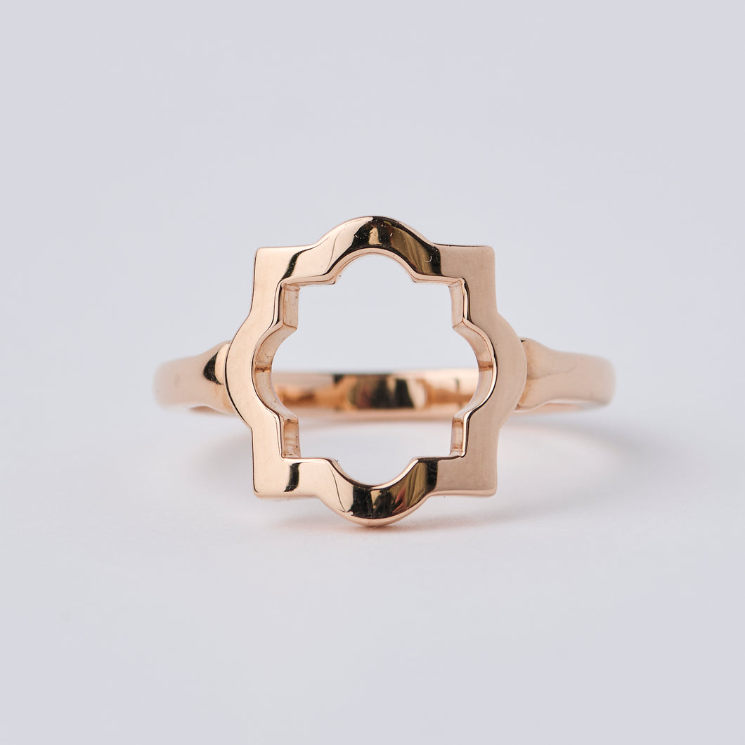 Small Liberty Rose Gold Halo Ring