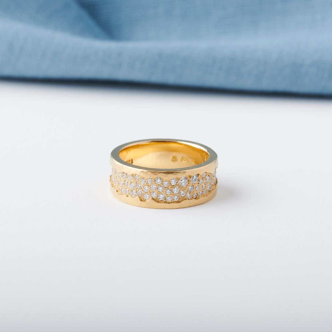 Yellow Gold Strata ring