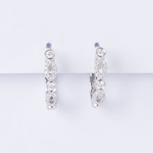 Load image into Gallery viewer, Antique Diamond Huggie Earrings
