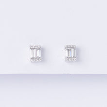 Load image into Gallery viewer, Deco Diamond Stud Earrings