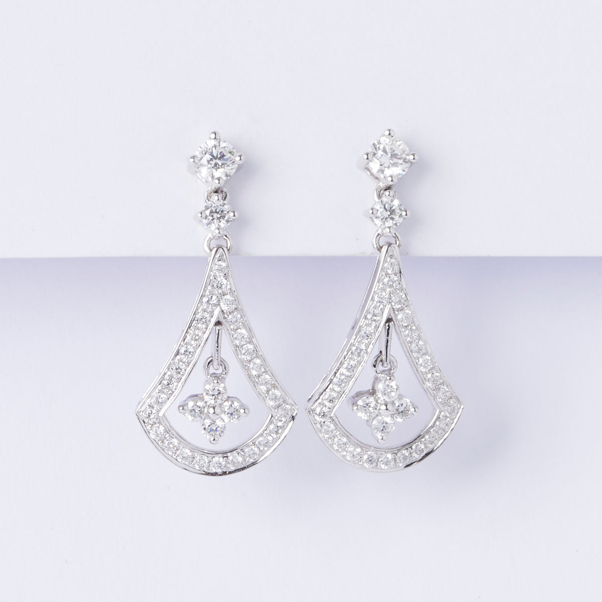 Deco Fan Drop Earrings