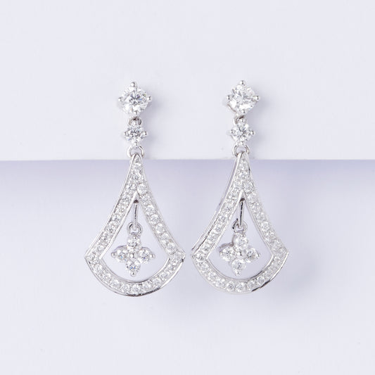 Deco Fan Drop Earrings