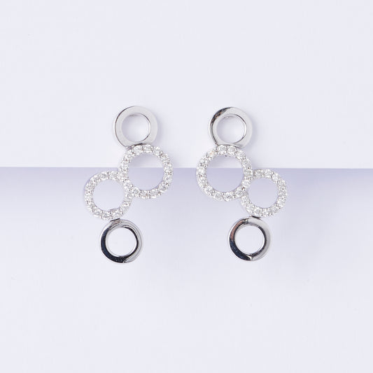 Diamond Bubble Drop Earrings