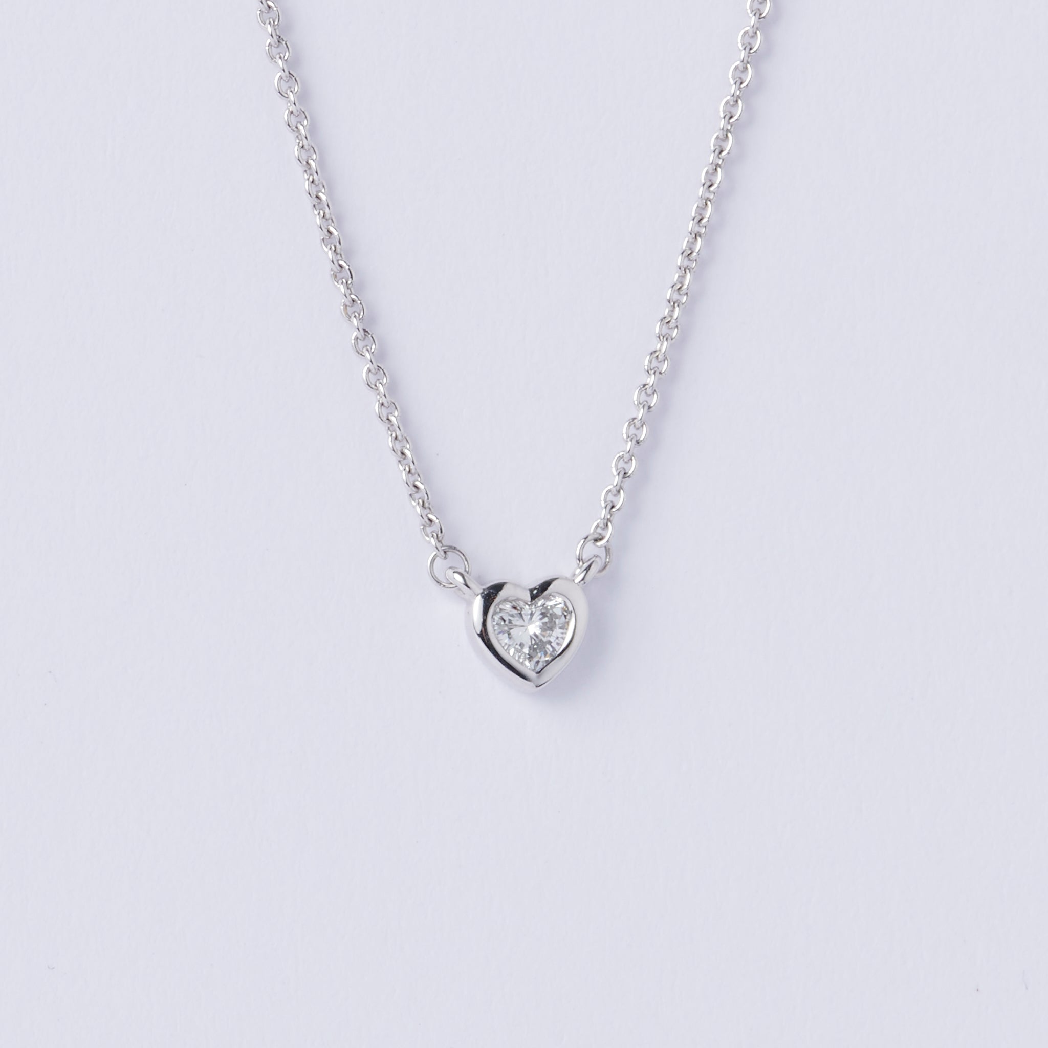 Buy 14K Solid Gold Diamond Heart Necklace, Dainty Diamond Heart Necklace, Floating  Diamond Open Heart Necklace, Gift for Her Online in India - Etsy