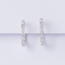 Load image into Gallery viewer, Diamond Princess Huggie Earrings