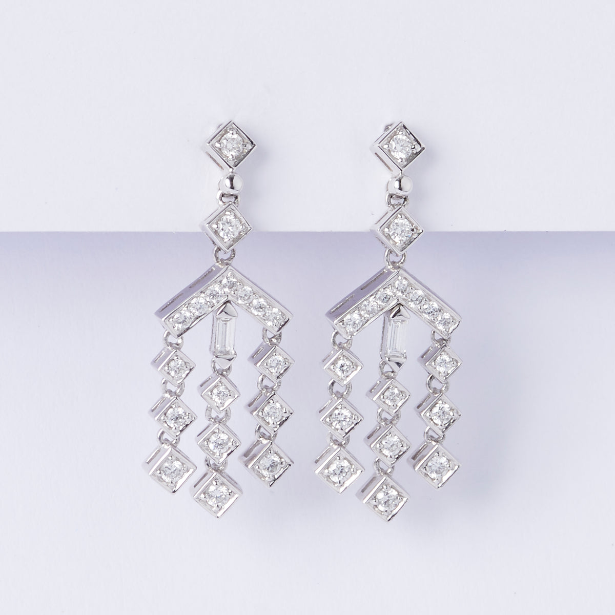 Diamond Waterfall Earrings