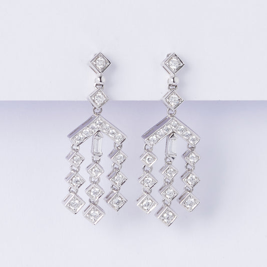 Diamond Waterfall Earrings