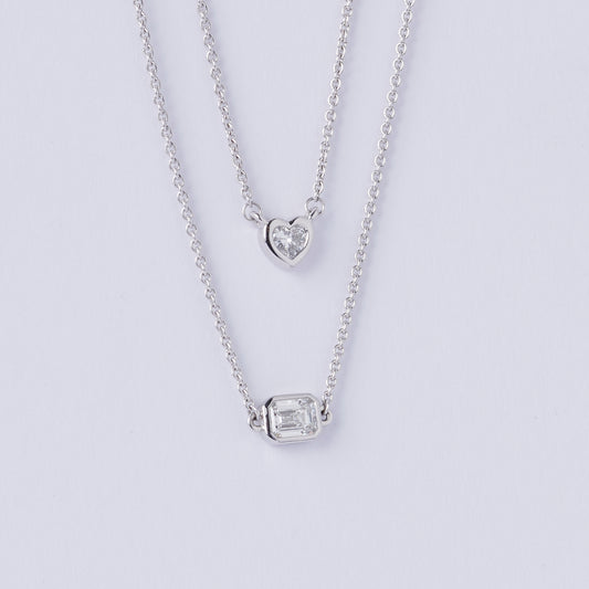 Emerald Cut Diamond Pendant