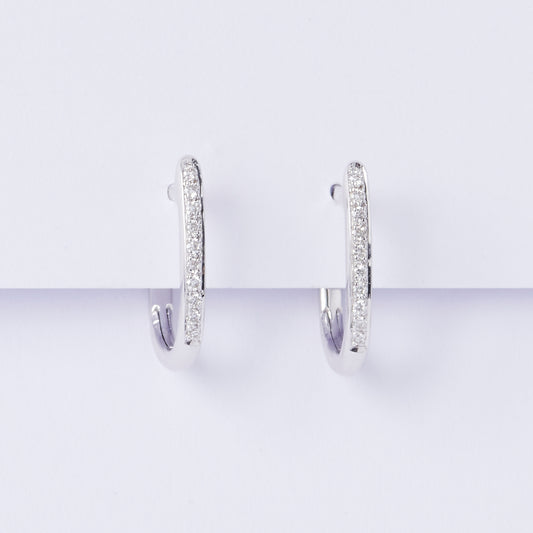 Fine Diamond Huggie Earrings