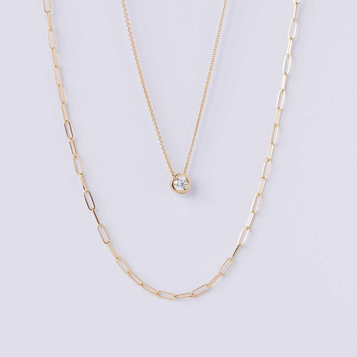 Fine Paperclip Necklace
