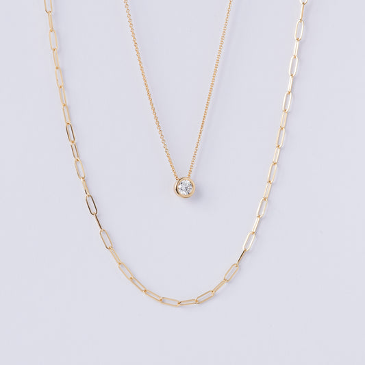 Floating Diamond Pendant