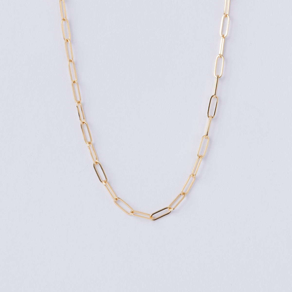 Fine Paperclip Necklace