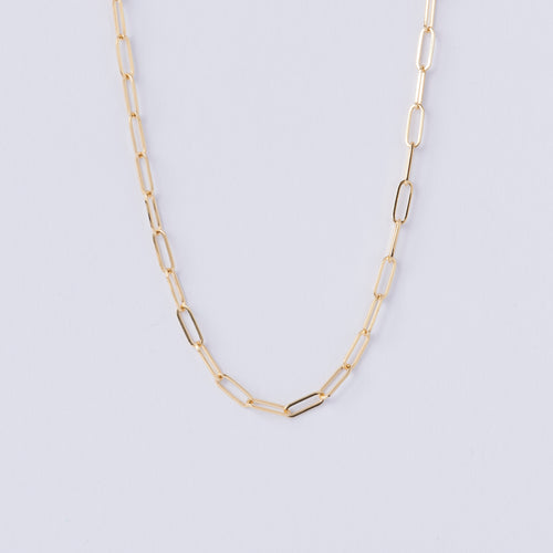 Fine Paperclip Necklace