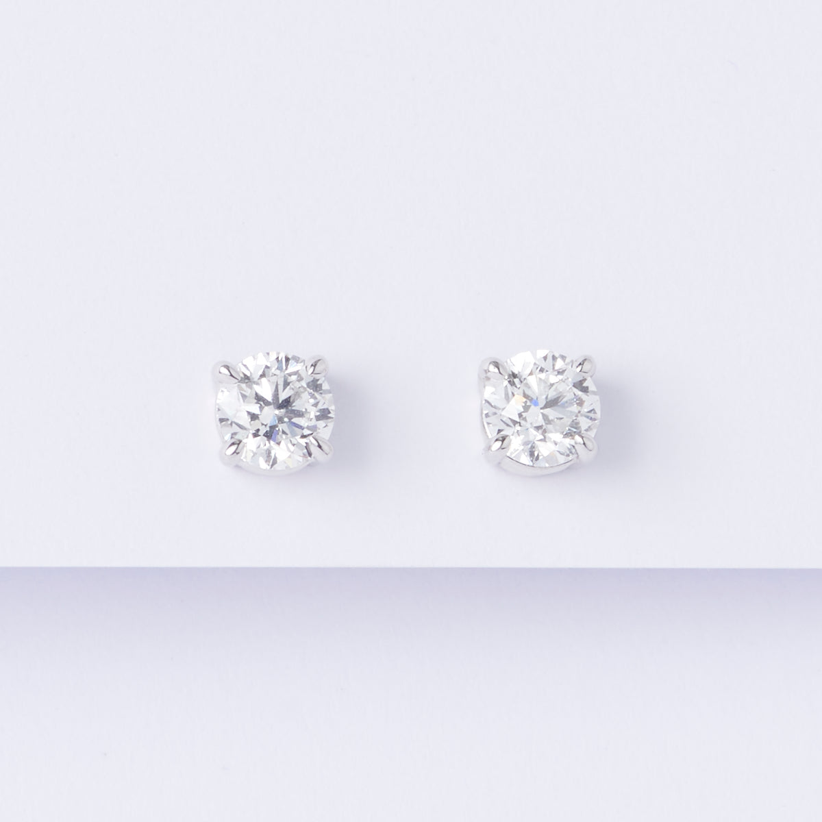 Classic Diamond Stud Earrings