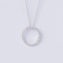 Load image into Gallery viewer, Medium Diamond Circle Pendant